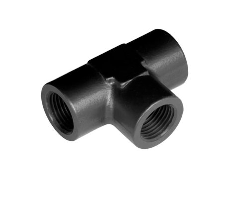 Redhorse Performance 917 Series Tee Adapter Fittings 917-04-2 Fittings, Fittings, Aluminum, Black, 1/4 in. NPT Female NPT Ends, Each