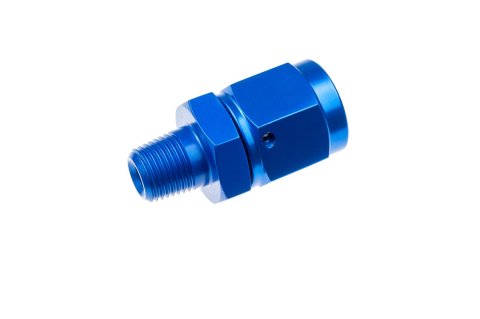 Redhorse Performance 716 Series AN to NPT Adapter Fittings 716-06-02-1 and Adapters, Fittings, Straight, Aluminum, Blue, -6 Female AN, 1/8 in. Male NPT, Each