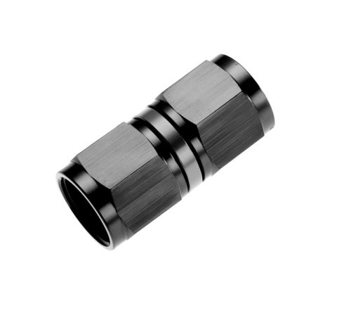 Redhorse Performance 8100 Series Couplers 8100-04-2 Fitting, Coupler, Union, AN to AN, Straight, Aluminum, Black Anodized, -4 AN, -4 AN, Swivel, Each