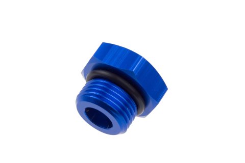 Redhorse Performance 814 Series AN O-Ring Port Plugs 814-10-1 Fitting, Plug, -10 O-Ring, Aluminum, Blue Anodized, Each