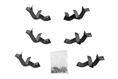 Dee Zee Hex Series Step Bar Mounting Brackets DZ66319 Truck Installation Kits, Brackets, Series, Steel, Textured Black, Chevy, GMC, Kit