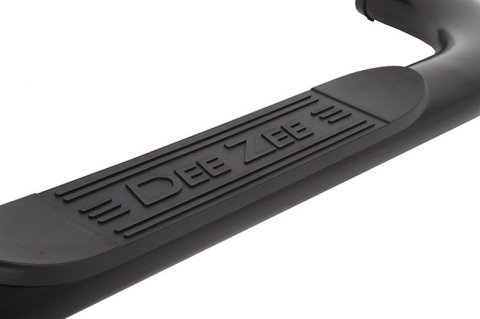 Dee Zee UltraBlack Oval Side Step Bars DZ373519 Bars, Nerf Bars, Oval, Steel, Black Powdercoated, 4.00 in. Diameter, Chevrolet, GMC, Standard Cab, Pair