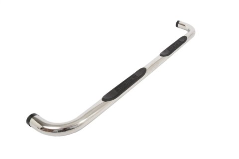 Dee Zee Stainless Steel Round Side Step Bars DZ373533 Bars, Nerf Bars, Round, Steel, Polished, 3.00 in. Diameter, Chevrolet, GMC, Crew Cab, Pair