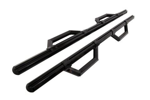 Dee Zee Hex Series Side Step Bars DZ66321B Bars, Aluminum, Black Powdercoated, Crew Cab, Pair