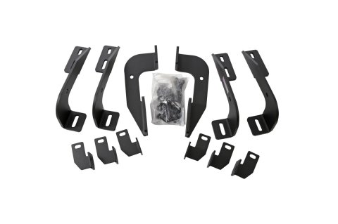 Dee Zee NXt Running Board Mounting Brackets for 2020-2025 GLADIATOR, 2018-2025 WRANGLER - DZ16346 Truck Step Installation Kits, Boards, Steel, Textured Black, Jeep, Gladiator, Kit