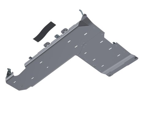 Artec Industries Alpha Series Skid Plates JL4192 Plate, Fuel Tank/Transfer Case, Aluminum, Natural, Bolt-on, Jeep, 3.6L, Kit