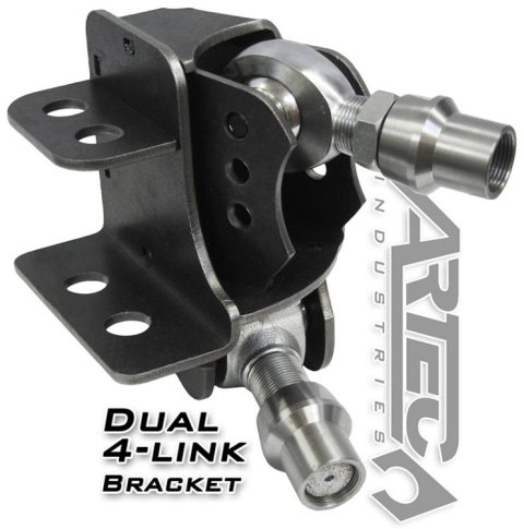 Artec Industries Adjustable Dual 4-Link Brackets BR1013 Chassis Tab, 4 Link Bracket, Steel , Natural, Pair