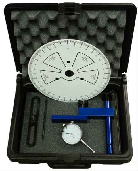 Proform Universal Heads-Off Degree Wheel Kits 68787 Camshaft Wheel, Heads-Off, Aluminum, 9.000 in. Diameter, Black Plastic Case, Kit