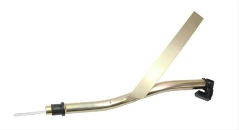 Proform Transmission Dipsticks 66173 Dipstick, Bellhousing Mount, Locking, Steel, Gold Iridited, Plastic Handle, Chevy, Powerglide