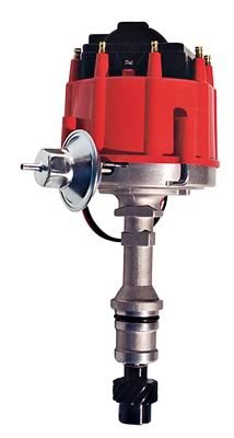 Proform Street/Strip HEI Distributors 66955 Distributor, Street/Strip, Magnetic, Vacuum, Mechanical Advance, Red Cap, Oldsmobile, 260-455, Each