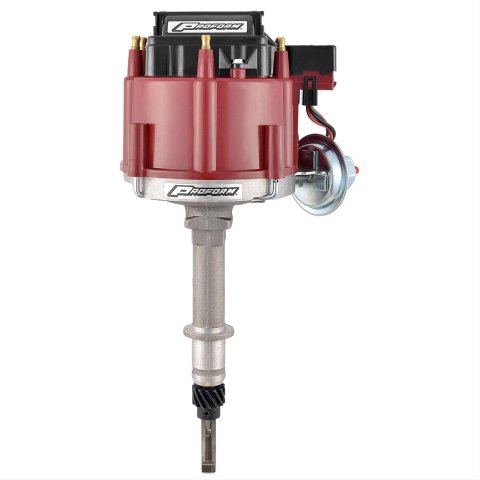 Proform Street/Strip HEI Distributors 67081 Distributor, Street/Strip, Magnetic Pickup, Mechanical, Vacuum Advance, Red Cap, GM, 194, 230, 250, 292