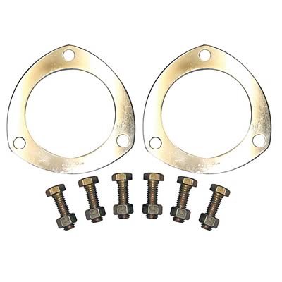 Proform Soft Conforming Aluminum Collector Gaskets 67927 Gaskets, Aluminum, 3-Hole, 3.0 in. Inside Diameter, Includes Bolts and Nuts, Set