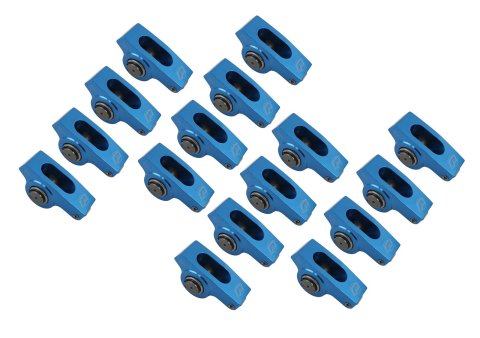 Proform Super-Street Roller Rocker Arms 66861C Arms, Super-Street, 7/16 in. Stud Mount, Full Roller, Aluminum, 1.73 Ratio, Ford, Set of 16