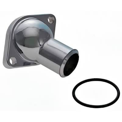 Proform Aluminum Water Necks 141-500 Neck, Aluminum, Chrome, 45 Degree, Chevy, Big/Small Block, Each