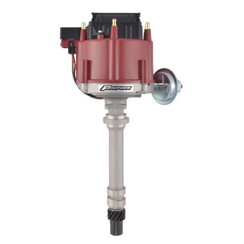 Proform Street/Strip HEI Distributors 67084 Distributor, Street/Strip, Magnetic Pickup, Mechanical, Vacuum Advance, Red Cap, GM V6, 3.3, 3.8L, Kit