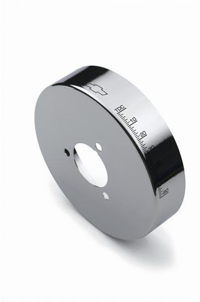Proform Harmonic Balancer Covers 141-725 Cover, Aluminum, Chrome, 6 3/4 in. Diameter, Degree Markings, Chevy, Small Block, Each