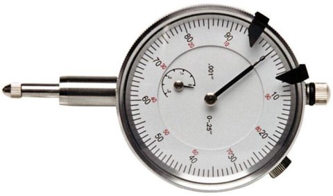 Proform Dial Indicators 66962 Indicator, 0-100 Face, Revolution Counter, 0-1.000 in. Range, .001 in. Increments, Each