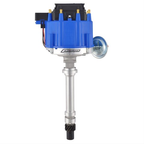 Proform Race HEI Distributors 66941B Distributor, HEI, New, Magnetic Pickup, Mechanical, Vacuum Advance, Blue Cap, Coil, Chevy, Big/Small, Each