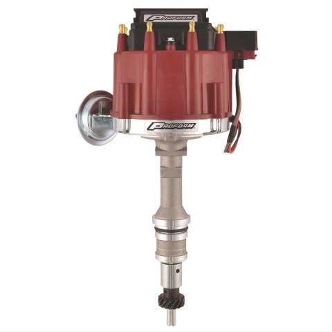 Proform Street/Strip HEI Distributors 66983R Distributor, HEI, Magnetic Pickup, Vacuum Advance, Red Cap, Ford, 351W, Each