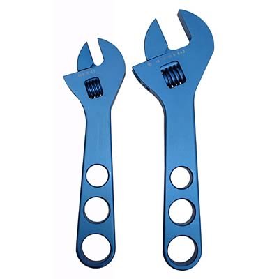 Proform AN Adjustable Wrenches 67729 Wrenches, Adjustable, Aluminum, Anodized, One -3 to -8 AN, One -10 to -20 AN, Pair