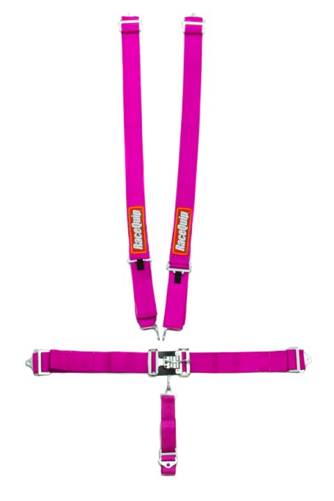 RaceQuip Latch & Link Harnesses 711081RQP Racing Harness, Link, Complete, 5-Point, SFI 16.1, Polyester,, Pink, Each