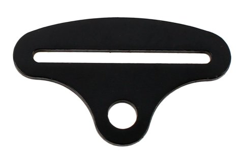 RaceQuip Harness Hardware Pieces 700920RQP Racing Components, Standard Reach Style, Bolt On End Seat Belt Mounting Hardware, Fits 3 in, Belts, Forged Steel, Black, Each