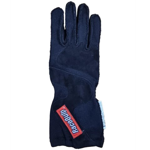 RaceQuip 356 Series Outseam Gloves with Cuffs 356905RQP Driving Gloves, Series, Two Layer, Nomex/Suede, Race Gloves, SFI 3.3/5, Black, Large, Pair