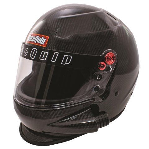 RaceQuip PRO20 Carbon Side Air Helmets 92969039RQP Helmets, Air, Full, Gloss Fiber, Snell SA2020, EPS Liner, No Graphic, Medium, Each