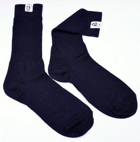 RaceQuip SFI 3.3 Fire Retardant Socks 411990RQP Socks, 2X-Small, Shoe Size Kids 8-13, Black, Pair