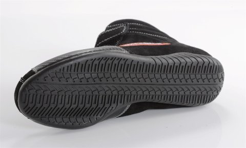 RaceQuip Euro Carbon-L Racing Shoes 30500020RQP Shoes, Mid-top Style, US Youth Shoe Size 2, Pyrovatex Liner, Black, SFI 3.3/5, Pair