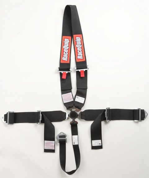 RaceQuip Dragster Camlock Harnesses 748008RQP Harness, Camlock, 4-point, Pull Up, Polyester, Black, 3 in. Belt Width, SFI 16.1, Each