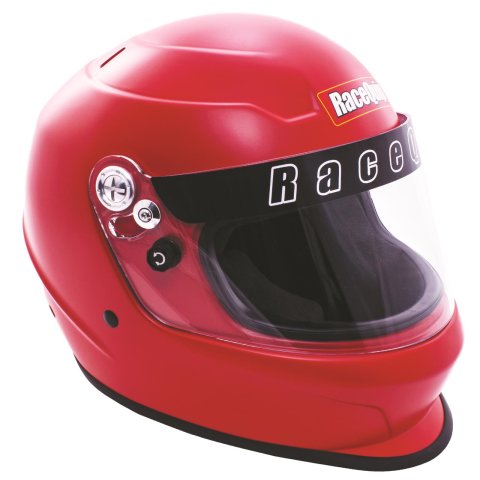 RaceQuip PRO Youth Helmets 2269196RQP Helmet, Youth, Full Face, Nomex Liner, Corsa Red, Gloss, Adjustable Size, Each