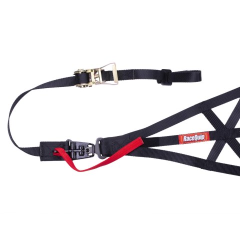 RaceQuip SFI 37.1 Right Side Roll Cage Nets 828998RQP Net, Ribbon, Triangle, Black, 37.1, Quick Release, Each