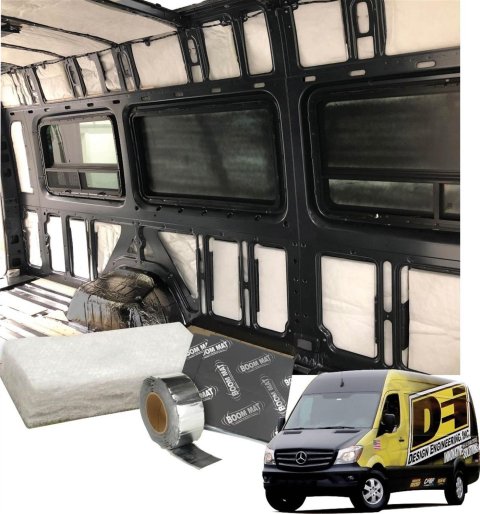 DEI Custom Cut Floor Damping Kits for 2014-2018 SPRINTER 2500, 3500 - 51114 Sprinter Van, Sound Kit 2007-21 170-inch EXT Wheelbase