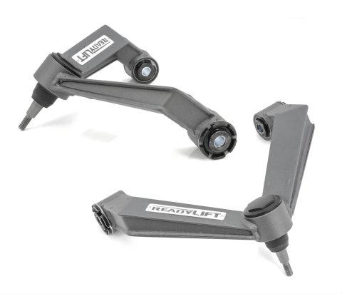 ReadyLift Suspension Xtreme-Duty Fabricated Control Arm Kits 44-3100 Arms, Xtreme-Duty, Front Upper, Boxed, 4130 Chromoly Steel, Gray Powdercoated, Chevrolet, GMC, Pair