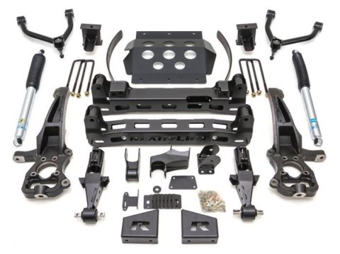 ReadyLift Suspension Lift Kits for 2019-2024 SIERRA 1500, SILVERADO 1500 - 44-3985 Kit, Front and Rear, 8 in. Front Lift/6.5 in. Rear Lift, Rear Shocks, Chevy, GMC, Kit