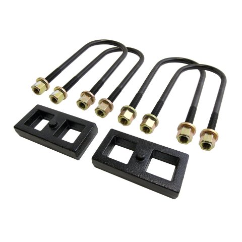 ReadyLift Suspension Rear Block Kits for 2002-2008 RAM 1500 - 66-1101 Blocks, Cast Iron, with U-Bolts, Rear, 1.00 in. Lift, Dodge, Kit
