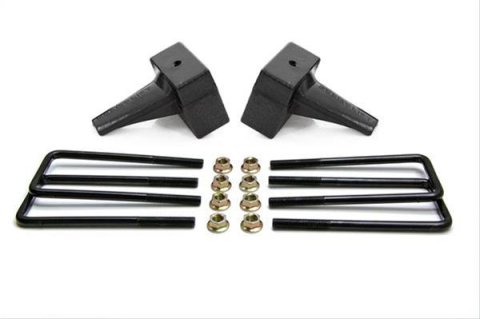 ReadyLift Suspension Rear Block Kits for 2009-2020 F-150 - 26-2105 Blocks, Kits, 5.00 in., Includes Blocks, Bump Stop Extensions, U-Bolts, Hardware, Ford, Kit