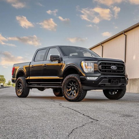 ReadyLift Suspension SST Upper Control Arms for 2021-2025 F-150 - 67-21350 Arms, Tubular, Front Upper, Lifted/Leveling, Steel, Black Powdercoated, Polyurethane Bushings, Ford, Pair