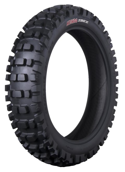 Kenda K774 Ibex Tires 110/100-18 Tire, Ibex, 110/100-18, Bias-Ply, Blackwall, Tube Type, Rear, Each