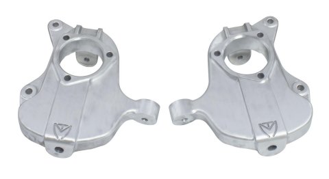 MaxTrac Suspension Lowering Spindles 101320A Spindles, Lowered, Forged Aluminum, 2 in. Drop, Chevy, GMC, Pair