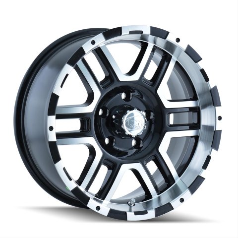 ION Alloy Series 179 Gloss Black Wheels with Machined Accents 20x9 Wheel, 179, 20 in. x 9 in., Aluminum, Black, 8 x 170mm Bolt Circle, 5.472 in. Backspace, Each