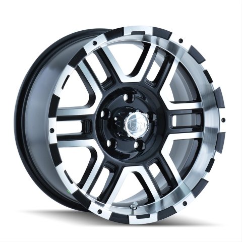 ION Alloy Series 179 Gloss Black Wheels with Machined Accents 20x9 Wheel, 179, 20 in. x 9 in., Aluminum, Black, 6 x 135mm Bolt Circle, 5.472 in. Backspace, Each