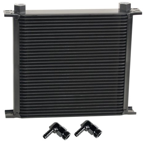 Derale Stacked Plate Fluid Coolers 53482 Stack Cooler 34 Row w/ 1/2" Swivel Hose Barb fittings