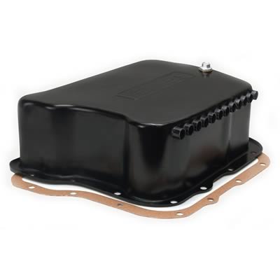 Derale Transmission Pans 14210 Pan Cooler, 4 in. Deep, Steel, Black, Dodge, Each