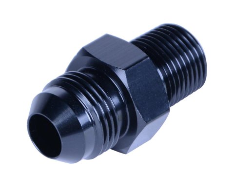 Derale AN to NPT Adapter Fittings 59208 Multi Purpose Fitting, Straight fitting, straight fitting, 3/8" npt x -8AN male