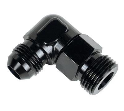 Derale AN Fittings 59508 Aluminum Fitting 90 7/8-14 UNF x -8AN Male