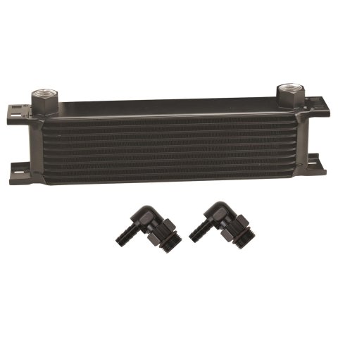 Derale Stacked Plate Fluid Coolers 51081 Stack Cooler 10 Row w/ 3/8" Swivel Hose Barb fittings