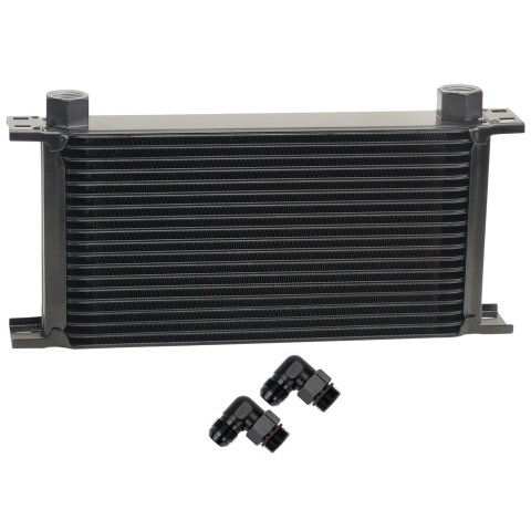 Derale Stacked Plate Fluid Coolers 51980 KIT-Stack Cooler 19 Row (-10AN 90° Swivel)