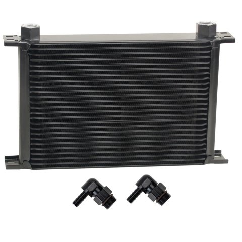 Derale Stacked Plate Fluid Coolers 52581 Stack Cooler 25 Row w/ 3/8" Swivel Hose Barb fittings